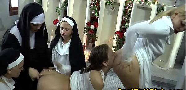  Big ass nuns wam rimjob